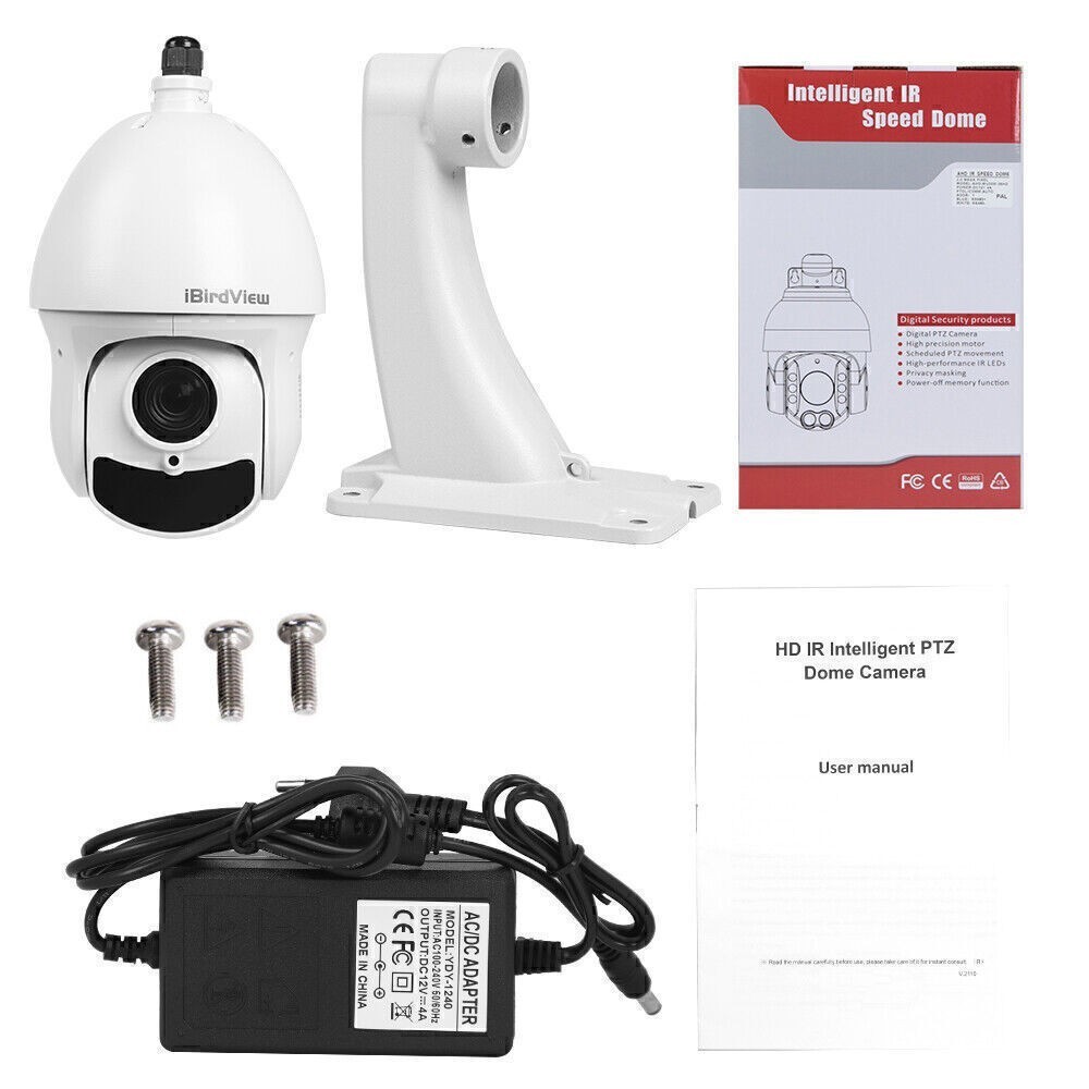 1080P 36X Zoom SONY307 IR 80m PTZ Speed Dome Camera Support AHD/CVI/TVI/CVBS US