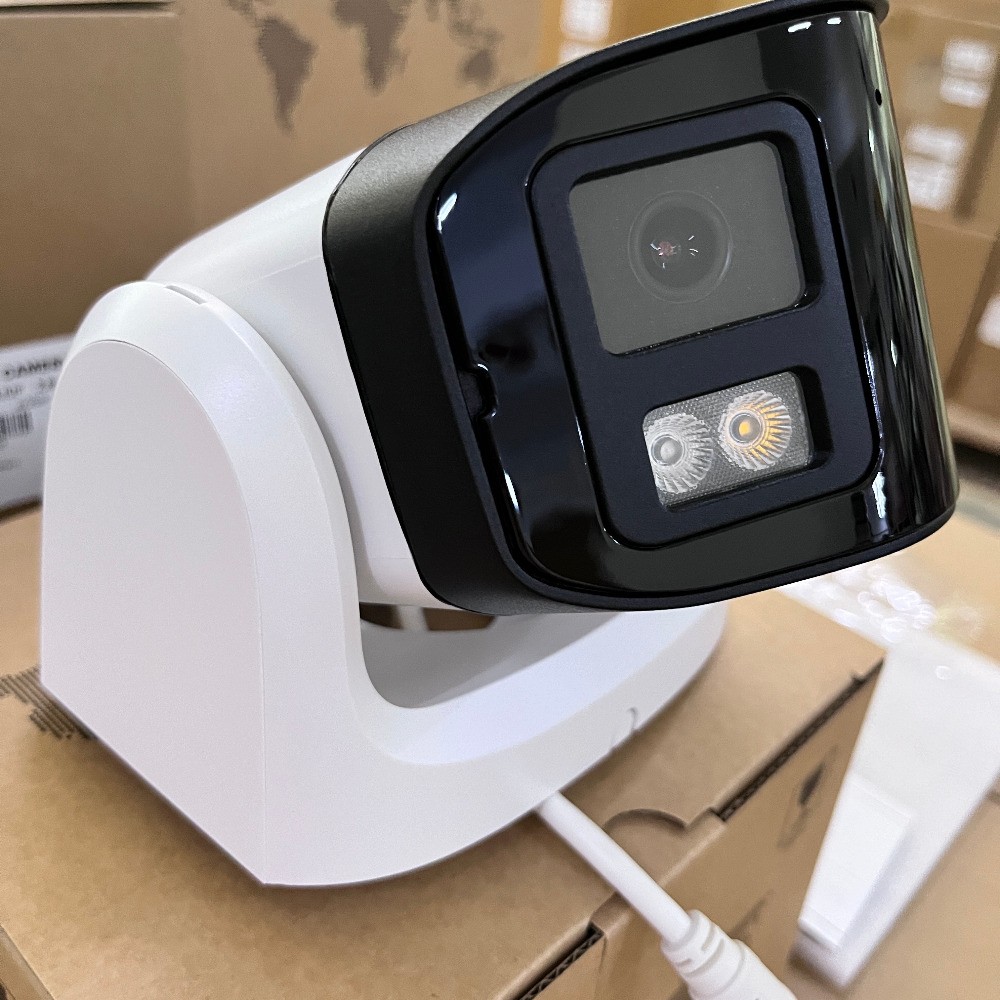 Vikylin 4K 8MP Dual Lens POE IP Camera 180° Panoramic Color Night Vision Metal