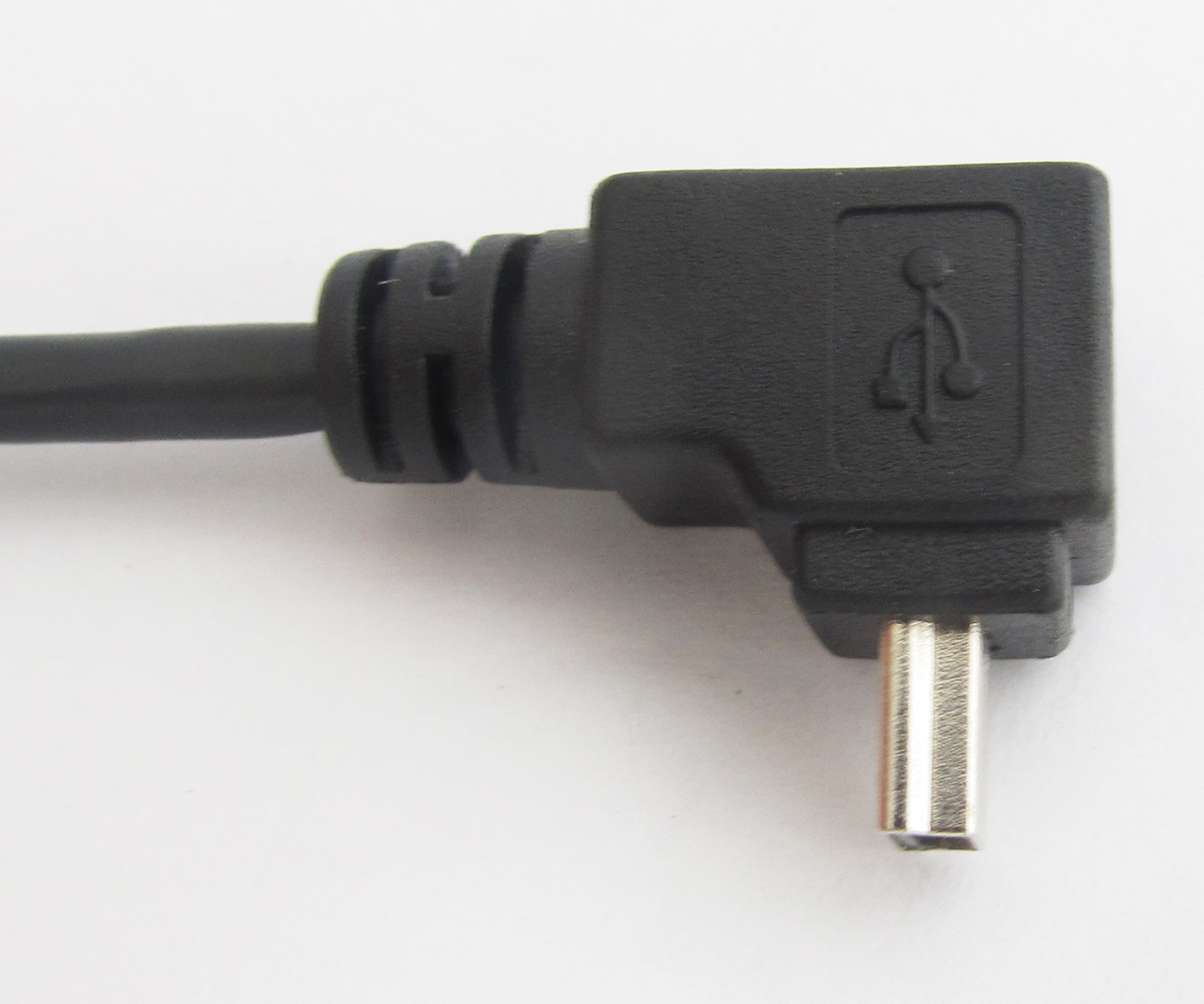 4pcs 1FT USB B Type Mini 5pin Male To Female Right Angle UP Direction Cable Cord