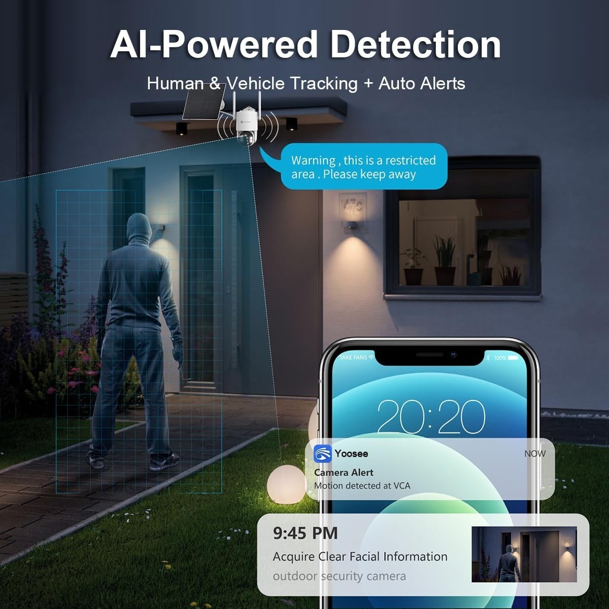 4G LTE Cellular Security Camera Wireless Outdoor Solar Charging *SHIPS TODAY*