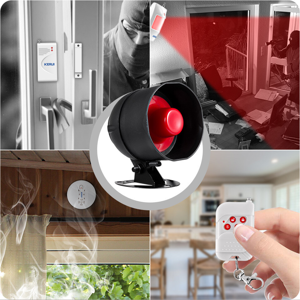 KERUI Wireless Alarm System House Home Burglar Siren Alert Security Door Sensor