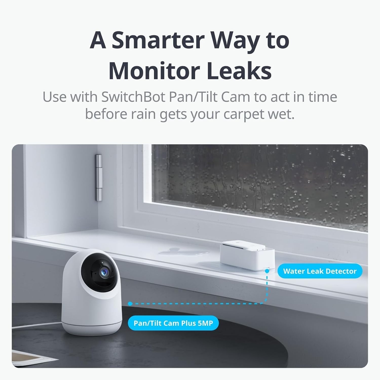 Smart Leak Detector with 100dB Alerts & Waterproof – Battery Powered Safety