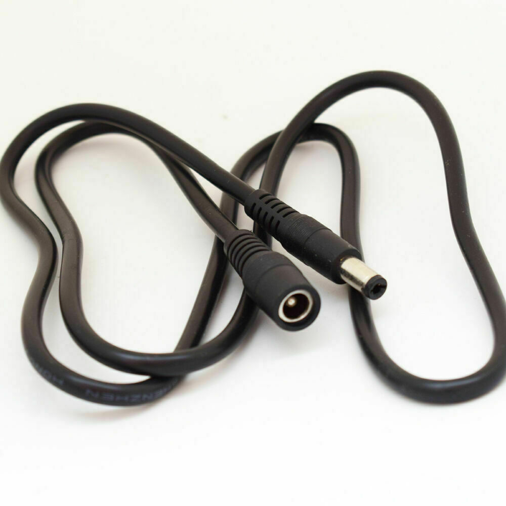 50pcs 1M/3.3ft DC Power Supply 5.5×2.5mm 2.5mm Male to Female Extension Cable