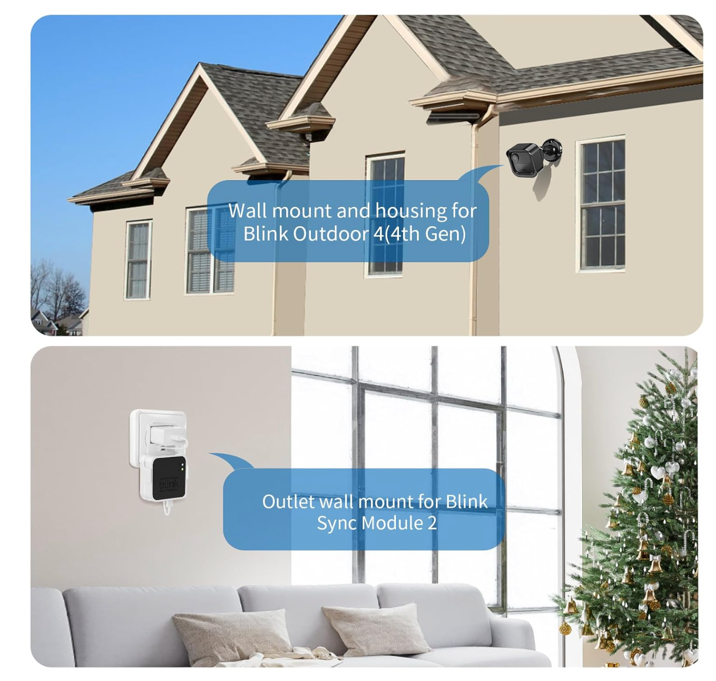 6 Pack All New Blink Outdoor & Indoor Wireless Home Security Camera System Mount