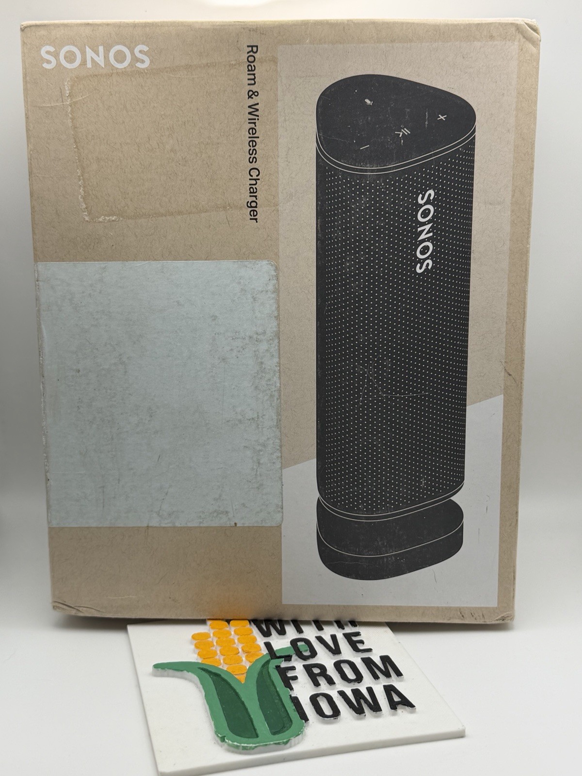 Sonos Roam Portable Smart Speaker Bundle Black Charging Stand Water Resistant
