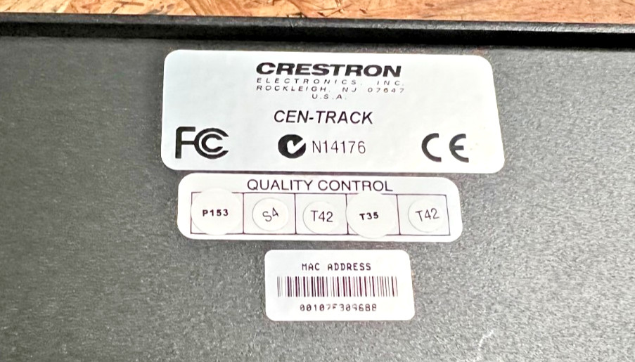 Crestron CEN-TRACK Professional Tuner Card Rack w/ ATC-AUDIONET Module