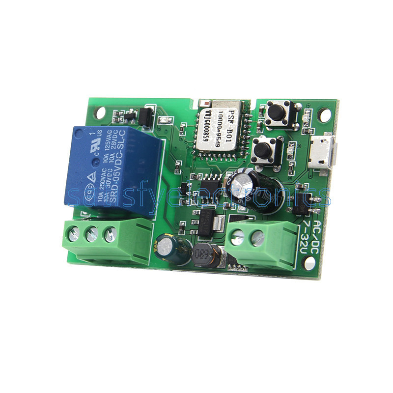 DC 5V-12V WiFi Wireless Smart Switch Relay Module Smart Home Phone APP S