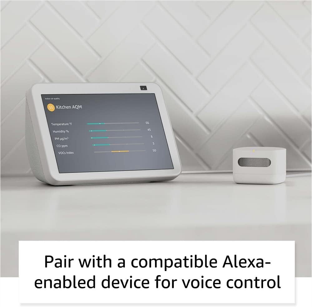 Monitor inteligente de calidad del aire, funciona con Alexa. NUEVO