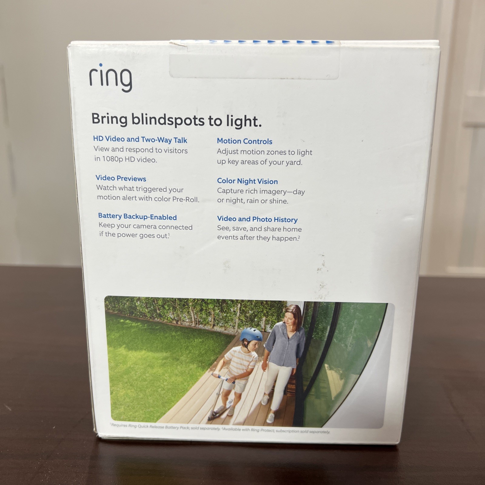 Ring Spotlight Cam Plus Plug-In White Outdoor/Indoor Camera Brand New Sealed.