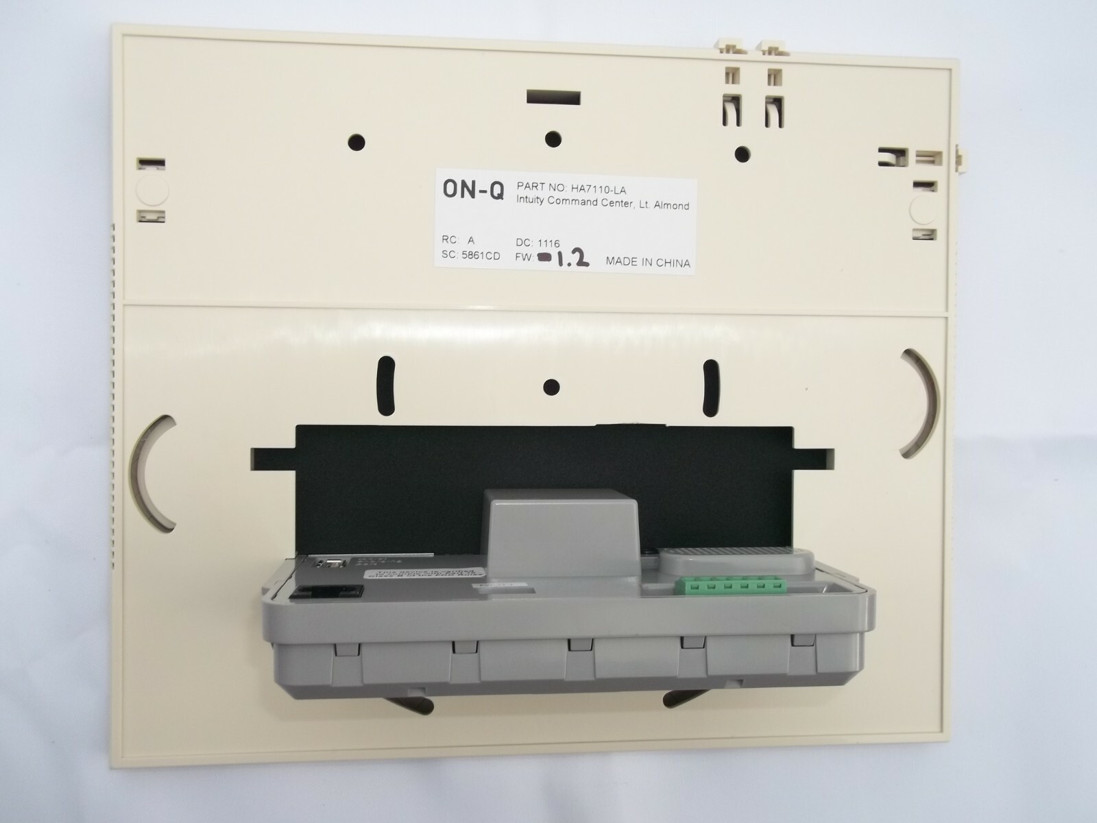 Legrand ON-Q HA7110-LA Intuity Automation Command Center Light Almond Color