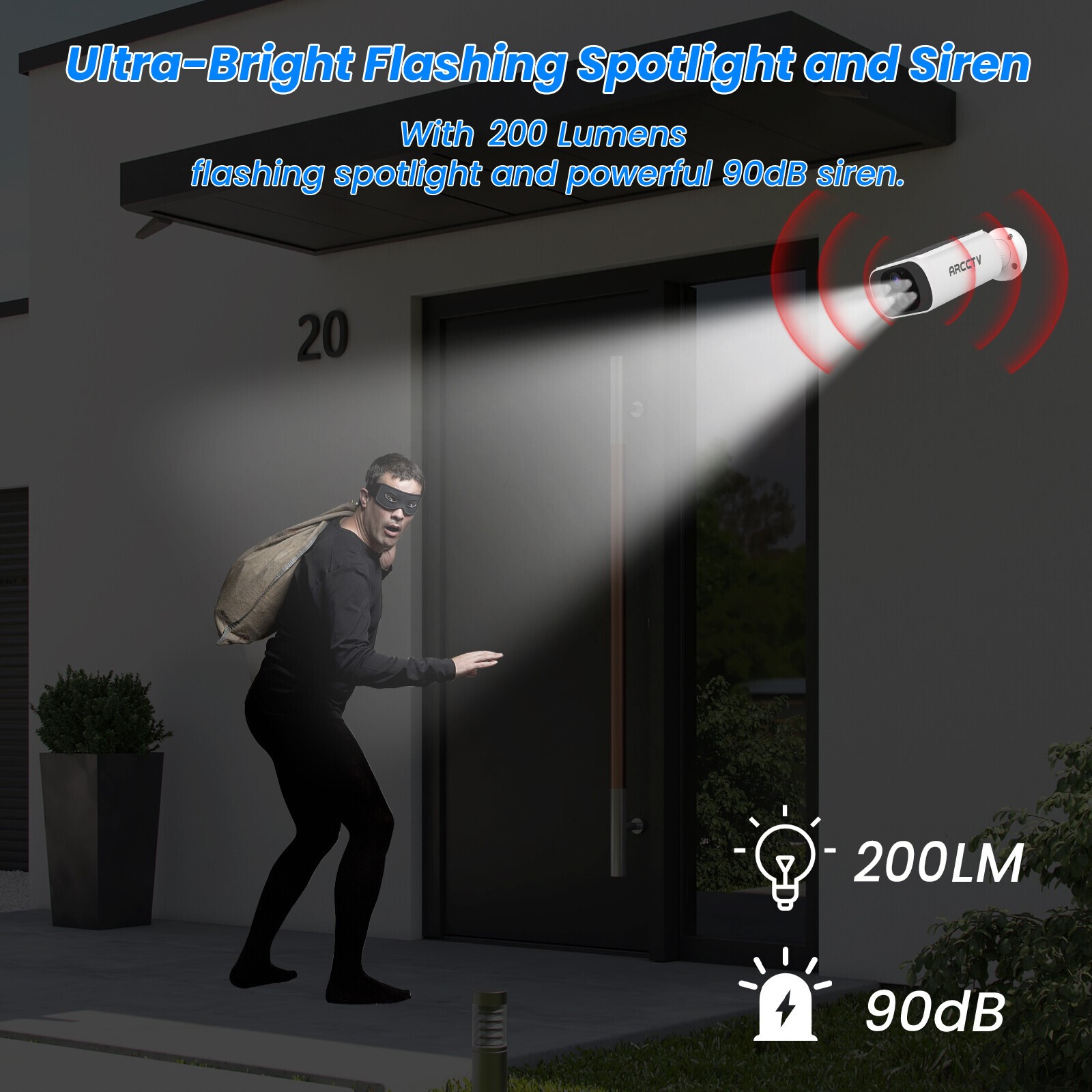 4 Pack Solar Battery Wireless Security Camera Outdoor WiFi Home IR Night Vision