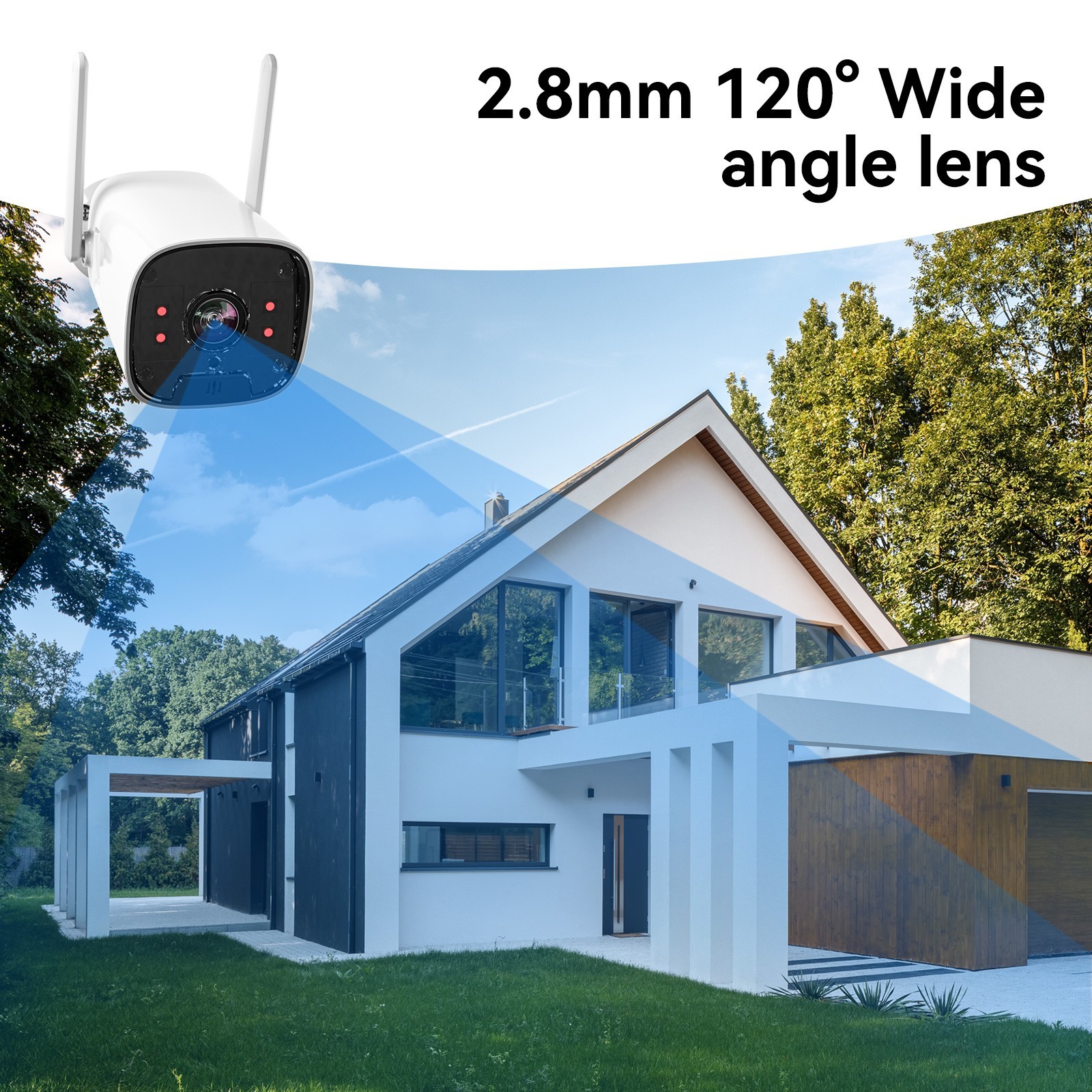 12″ LCD Monitor 10CH 8MP WiFi Outdoor Wireless Security Camera System 500G HDD