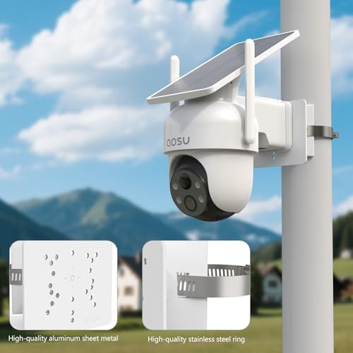 Pole Mount for for AOSU D1 SE/Lite/Max,eufy Solocam S340/E30,Reolink White