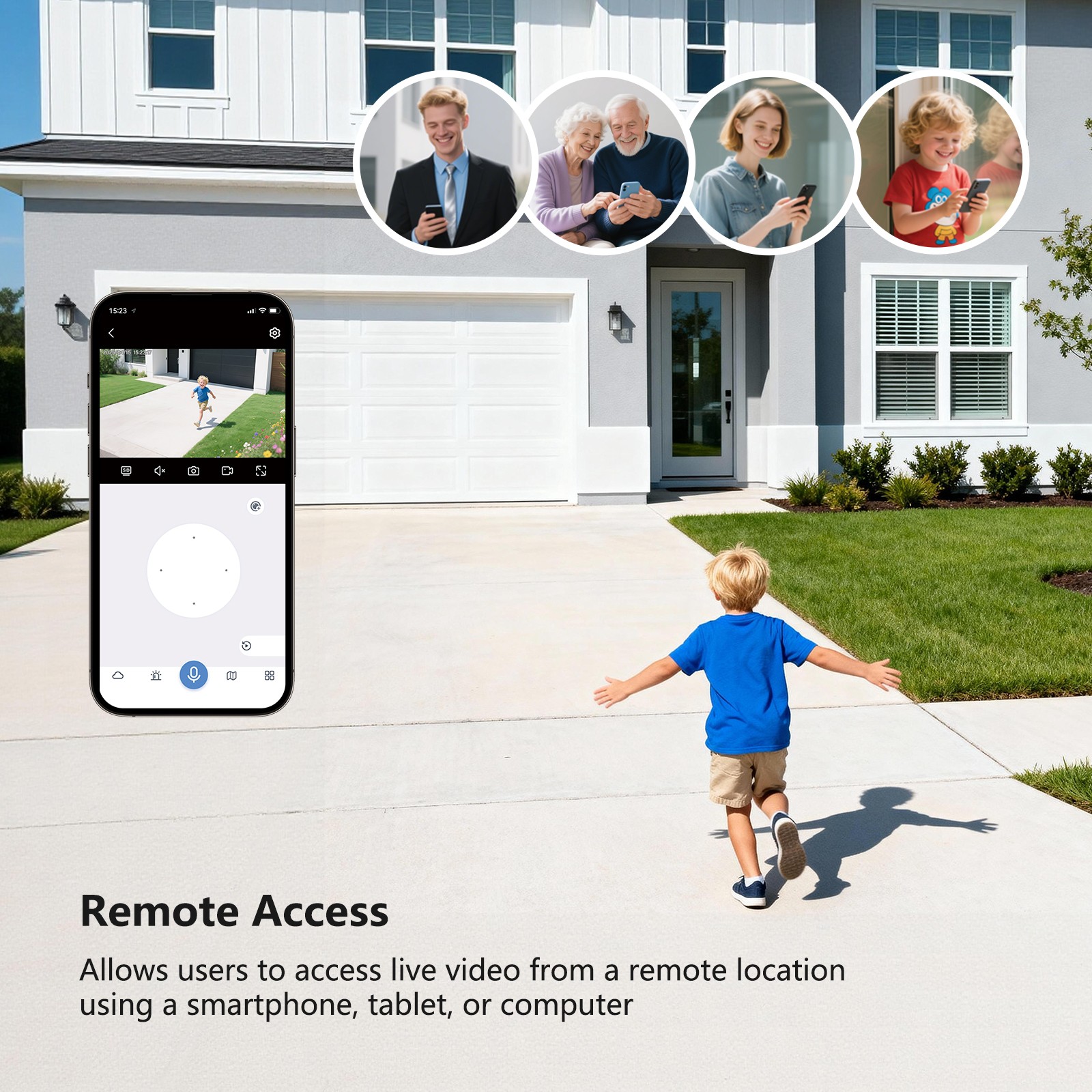 JENNOV 5MP PTZ Security Camera System Wireless Audio Outdoor Home 10CH WiFi NVR