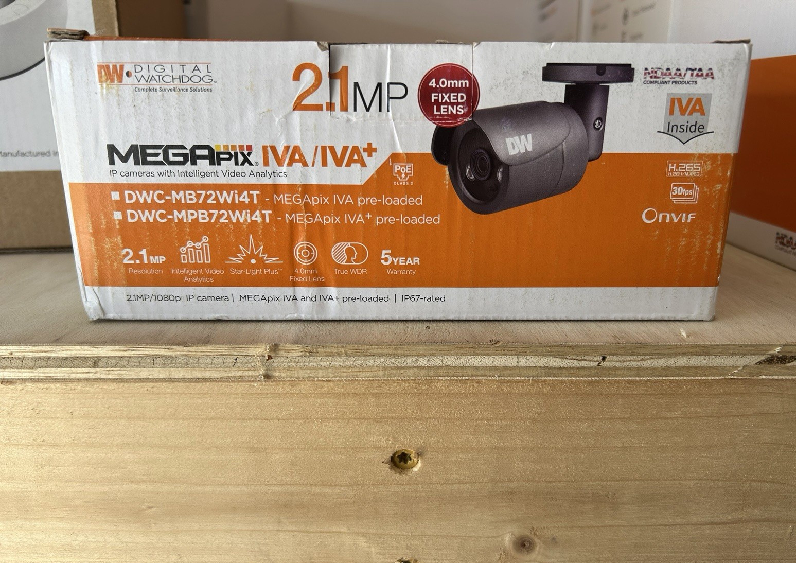 Digital Watchdog MEGApix IVA 2.1MP 1080p IP Bullet PoE ONVIF 4.0mm NV