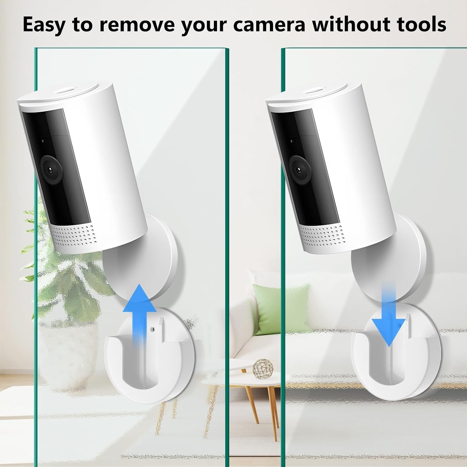 Screwless Wall Mount Bracket for Ring Indoor Cameras – Easy 2 Pack Installation