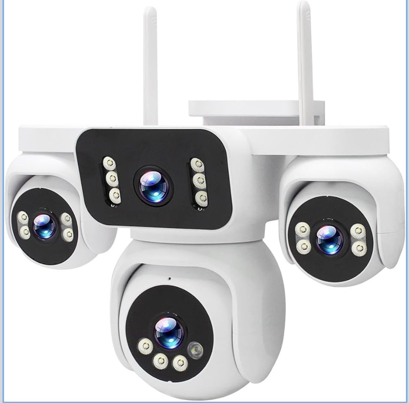 Camera 360° 16 MP Wi-Fi Security Camera, Night Vision, AI Detection, 128GB