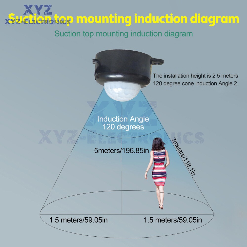 Infrared PIR Human Body Motion Sensor Switch DC 5V 12V 24V Switch DC/USB Head