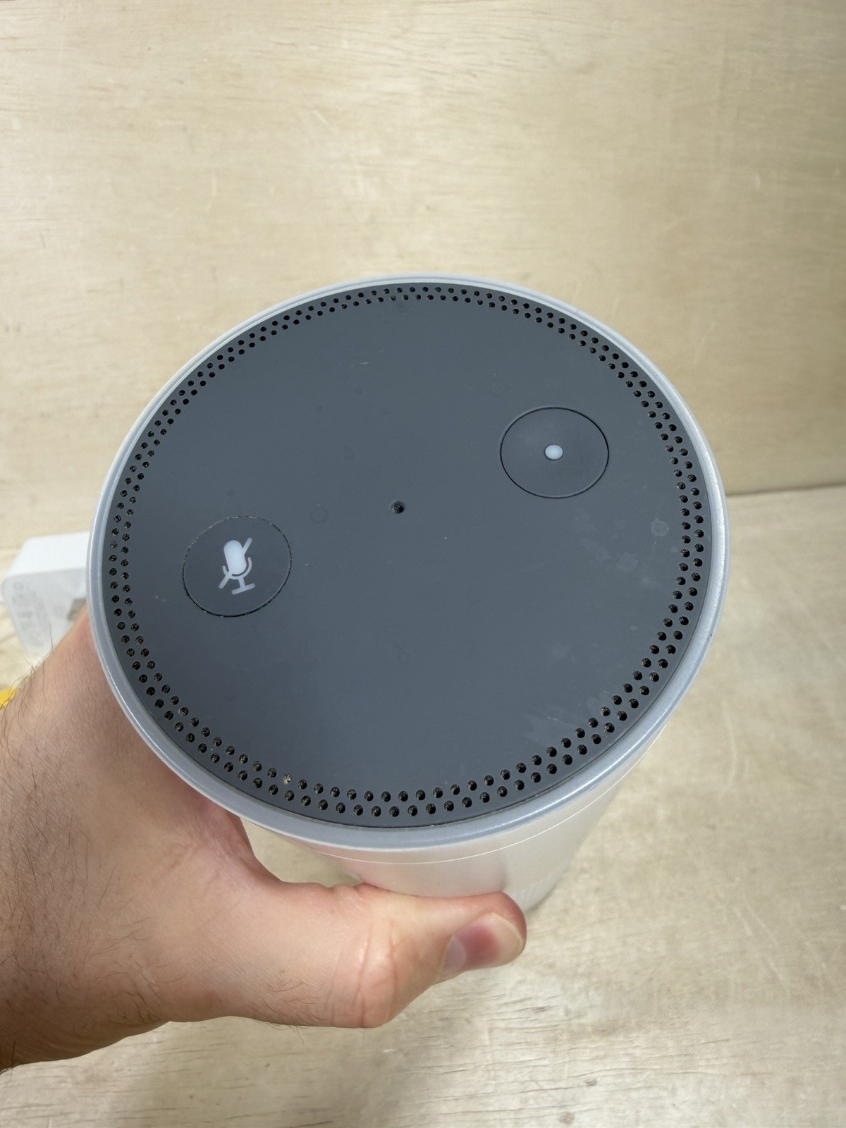 Amazon Echo 1st Generation White Bluetooth Alexa-Enabled Smart Speaker SK705DI