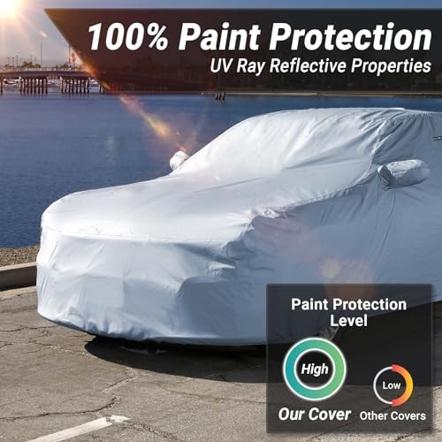 Custom Car Cover Compatible with Mustang 1979-2004, Waterproof All-Weather