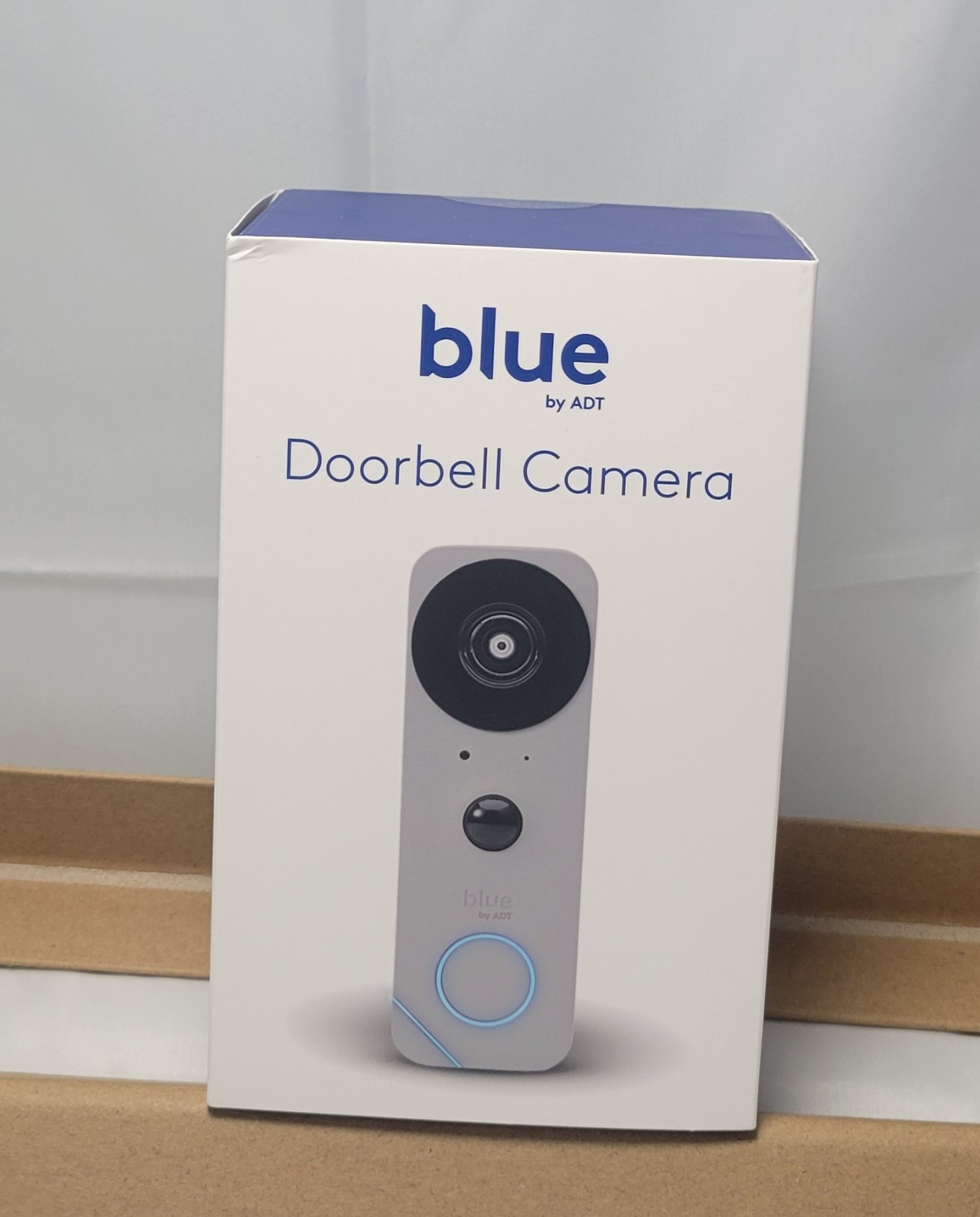 Factory Sealed NEW Blue by ADT Doorbell Camera – Pearl Gray