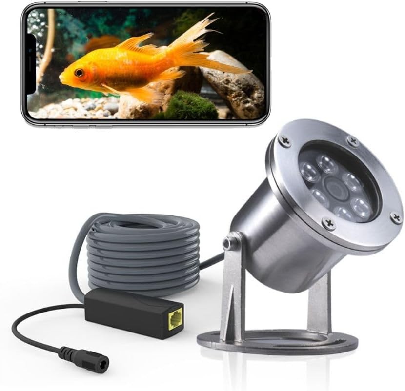 Stainless Steel Underwater Camera IP68 POE 5MP 32ft Cable
