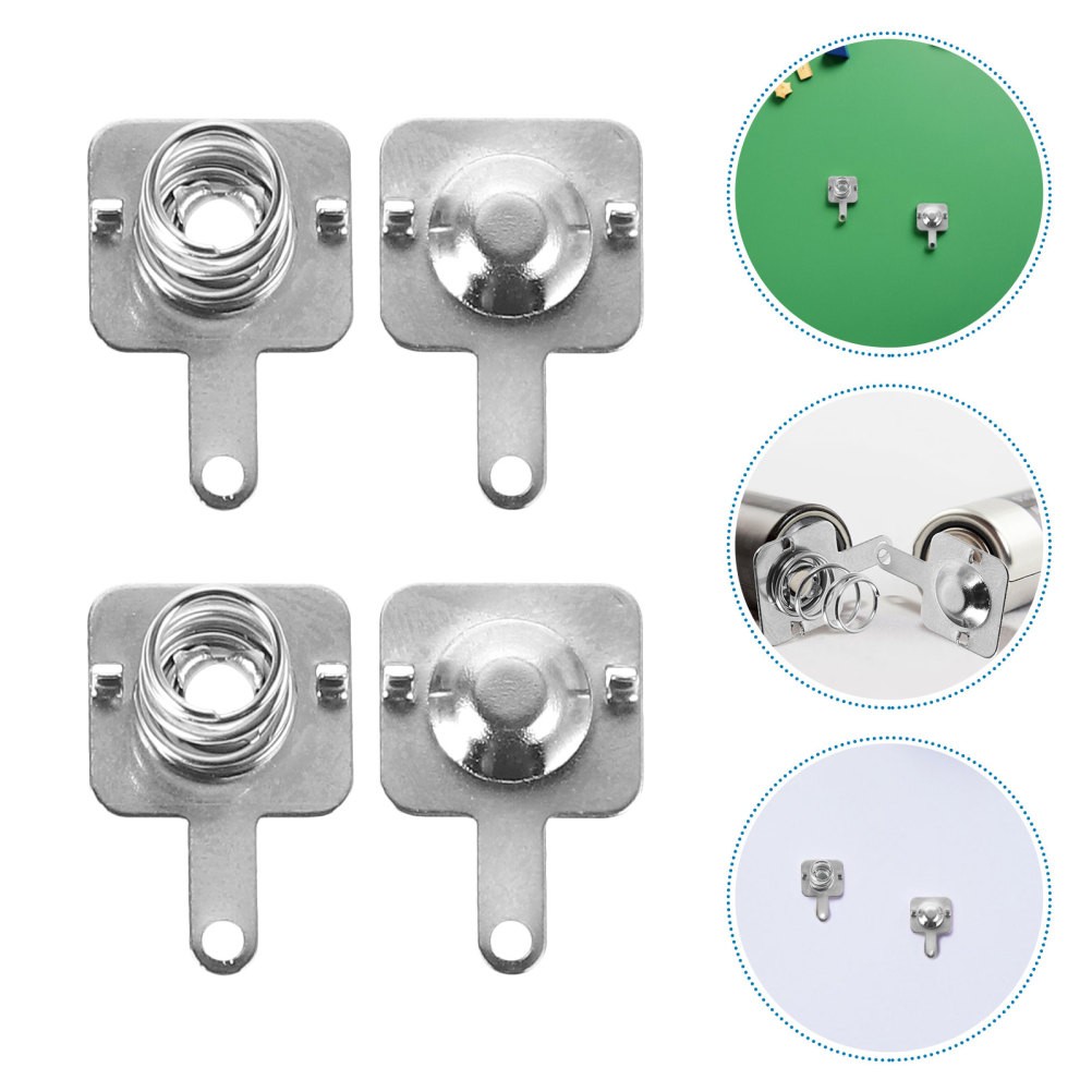 50 Sets Aaa Battery Spring Contact Plates Durable Metal for Home Remote Toys