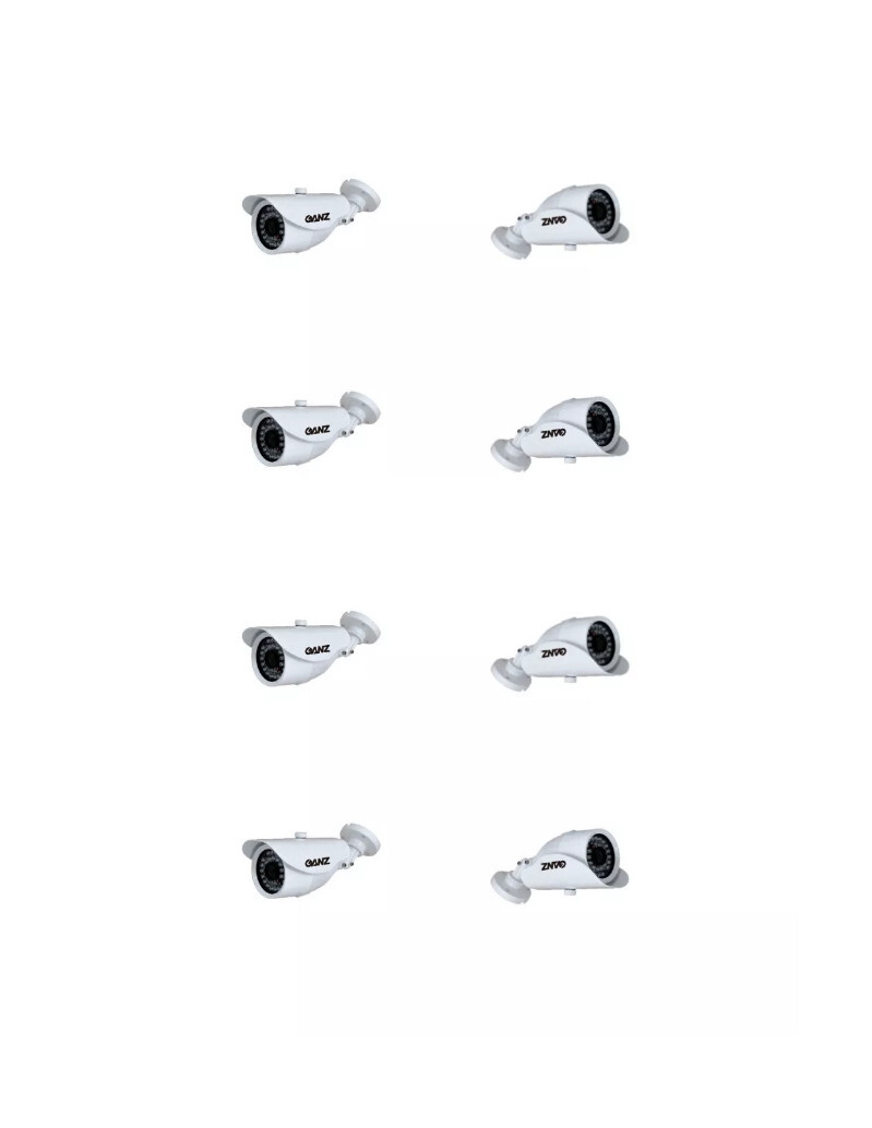 LOT 8-Camera Ganz 1080P Outdoor IR Bullet Camera – AHD – 3.6mm – NEW – WARRANTY