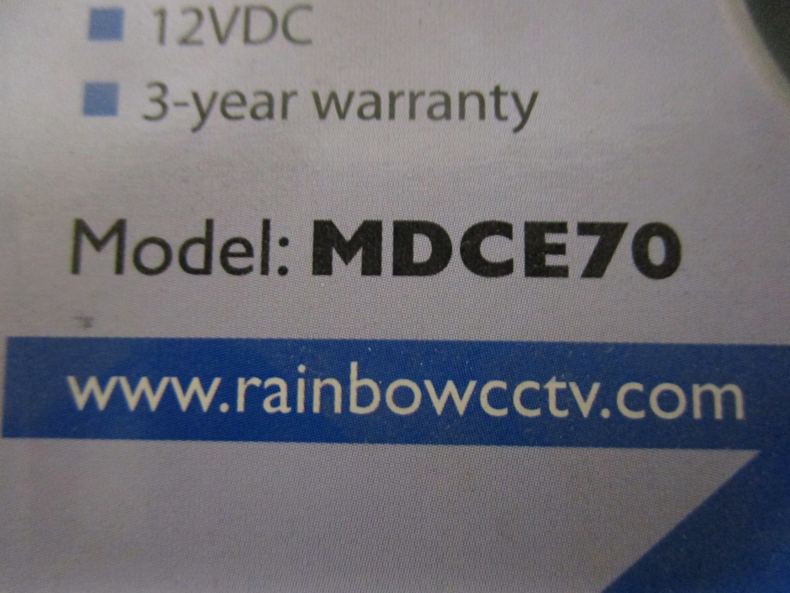 Rainbow MDCE70 Color Mini Dome Camera 1/3″ Color CCD