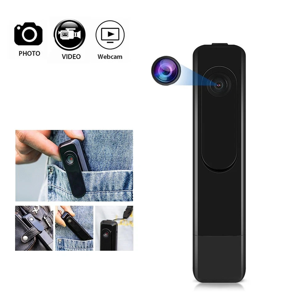HD 1080P Mini Body Camera Portable Wearable Pocket Video Recorder Cam