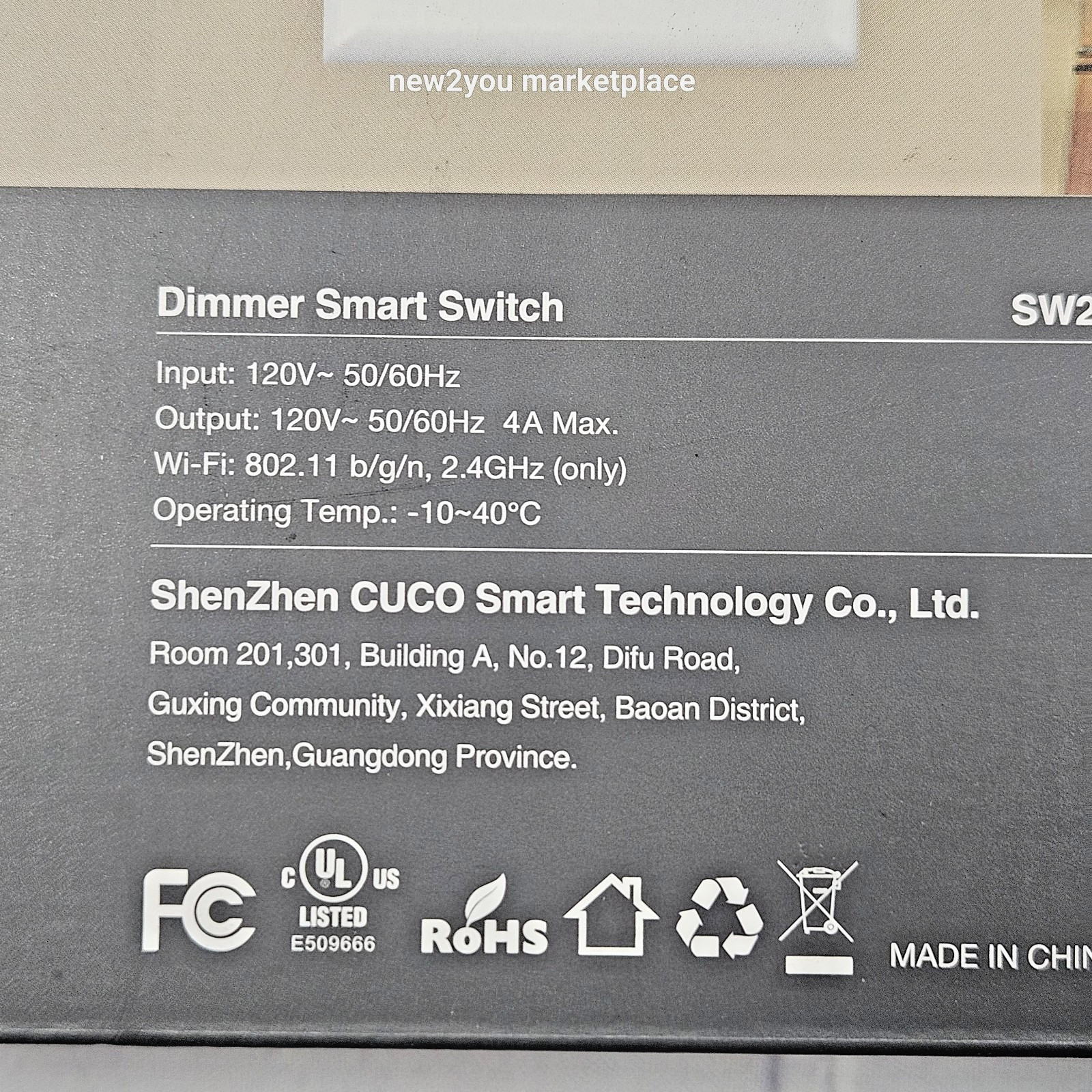 Dimmer Smart Switch SW2 4 Pack Compatible with Alexa & Google light switch