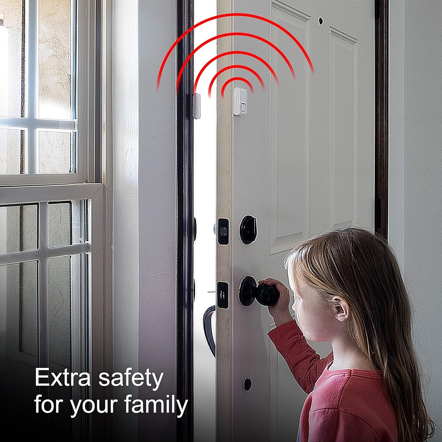 120dB Wireless Window & Door Alarm – Battery Powered Home Security Solution