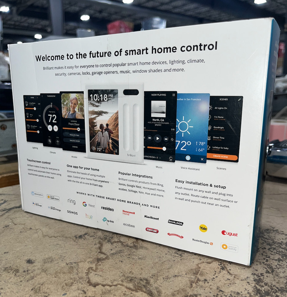 Brilliant Smart Home Control – 2-Switch Plug-In Model – Low Voltage Only