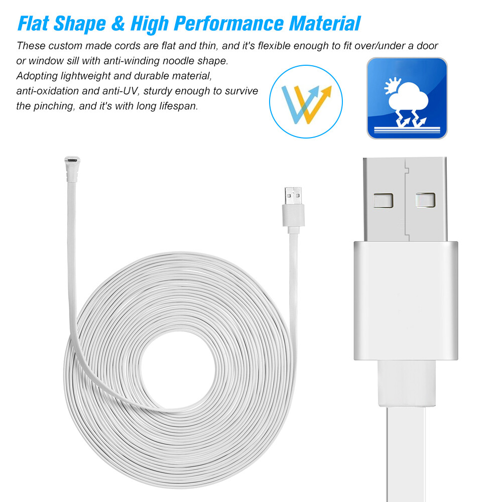 29.5ft/9M Charging Power Cable Fits for Arlo Pro Arlo Pro 2 Arlo GO /Light M5U5