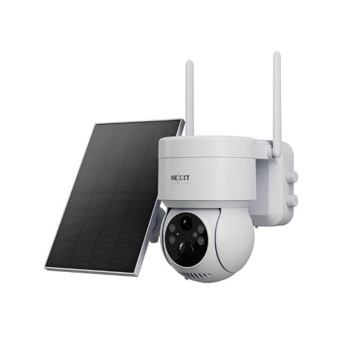 Nexxt Solutions Smart Wi-Fi Solar Camera – Outdoor PTZ, Motion Detection, Nig…