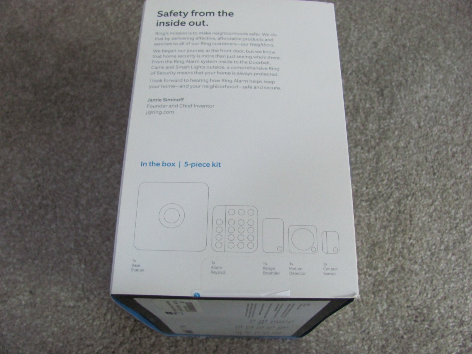 Ring Alarm Security Kit 5-Piece (2nd Gen) Home security system Works with Alexa