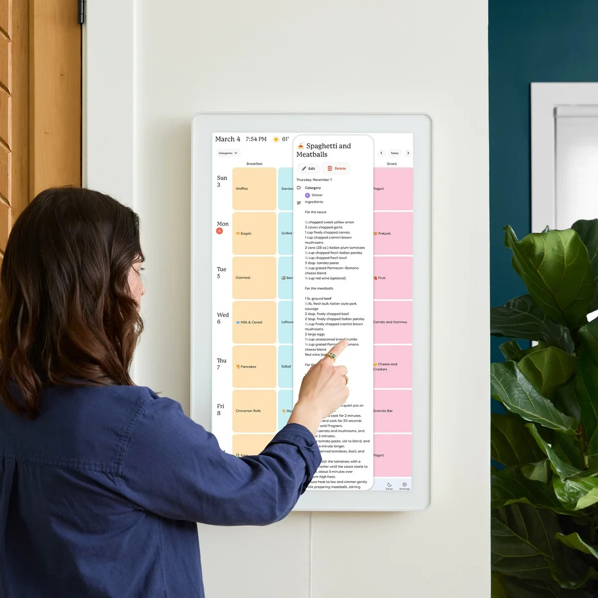 SKYLIGHT CALENDAR SKY LIGHT FRAME DIGITAL FAMILY ORAGNIZER CHORES SMART 27″ NEW