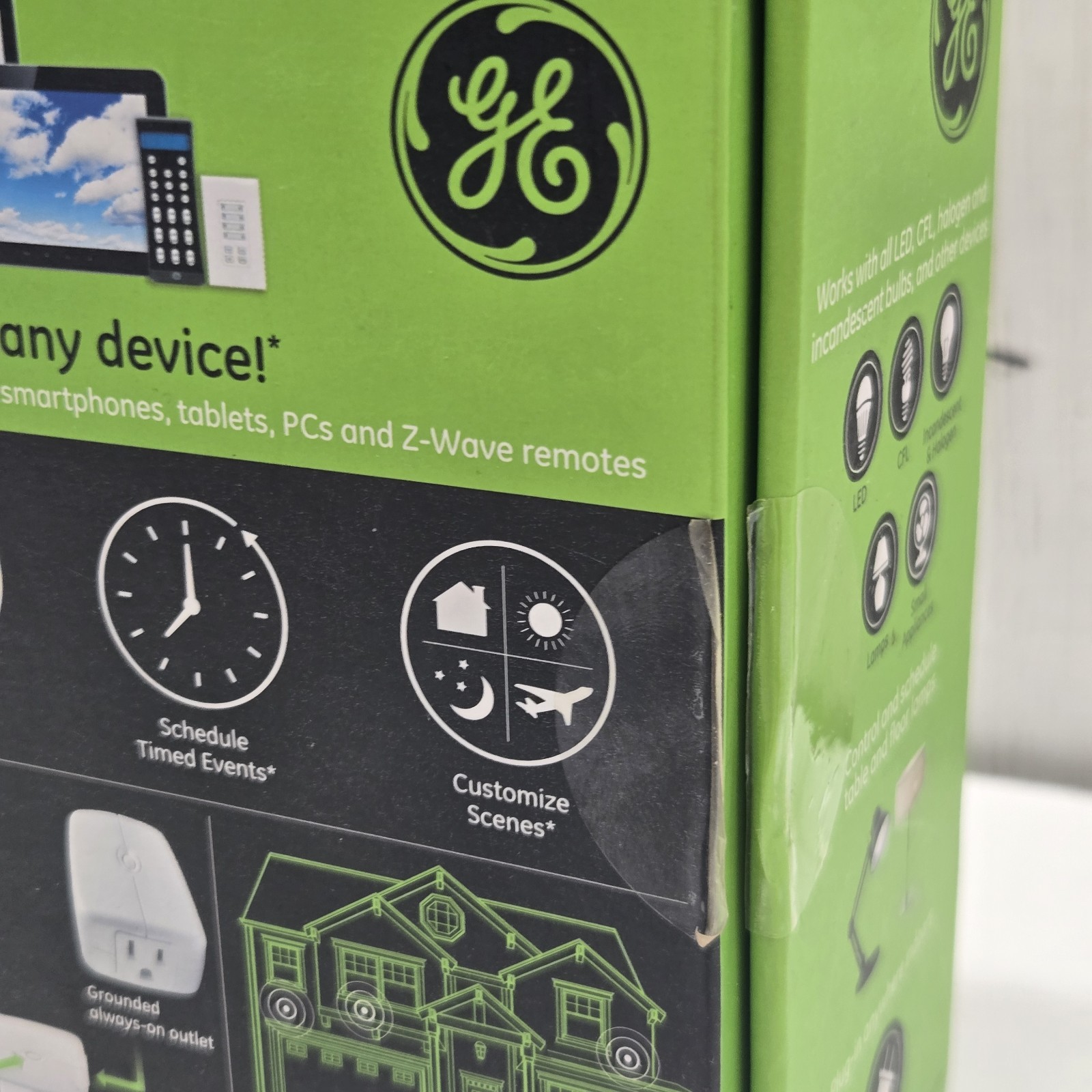 GE Z-Wave Wireless Smart Lighting Control Appliance Module 12718 On/Off Plug-in