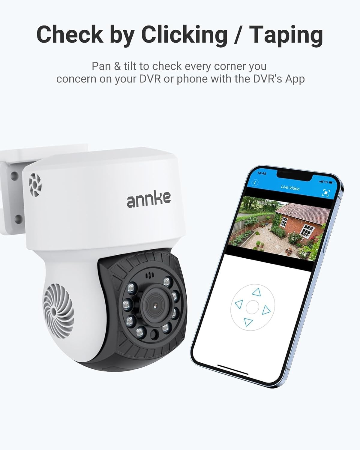 AHD 1080P Home Security Camera with 100ft IR Night Vision & Wide Compatibility