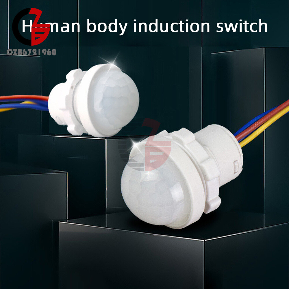 AC110V-240V LED PIR Infrared Motion Detection Auto Sensor Light Switch Lamp 120°