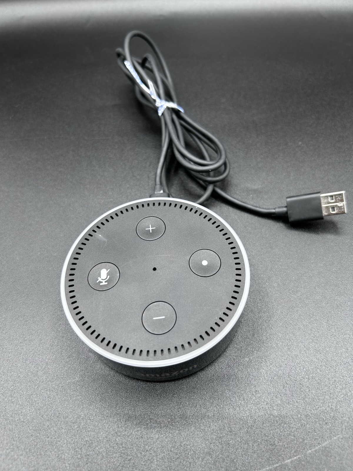 Amazon Echo Dot 2nd Gen RS03QR Smart Speaker w/ Adapter & Micro‑USB Cable