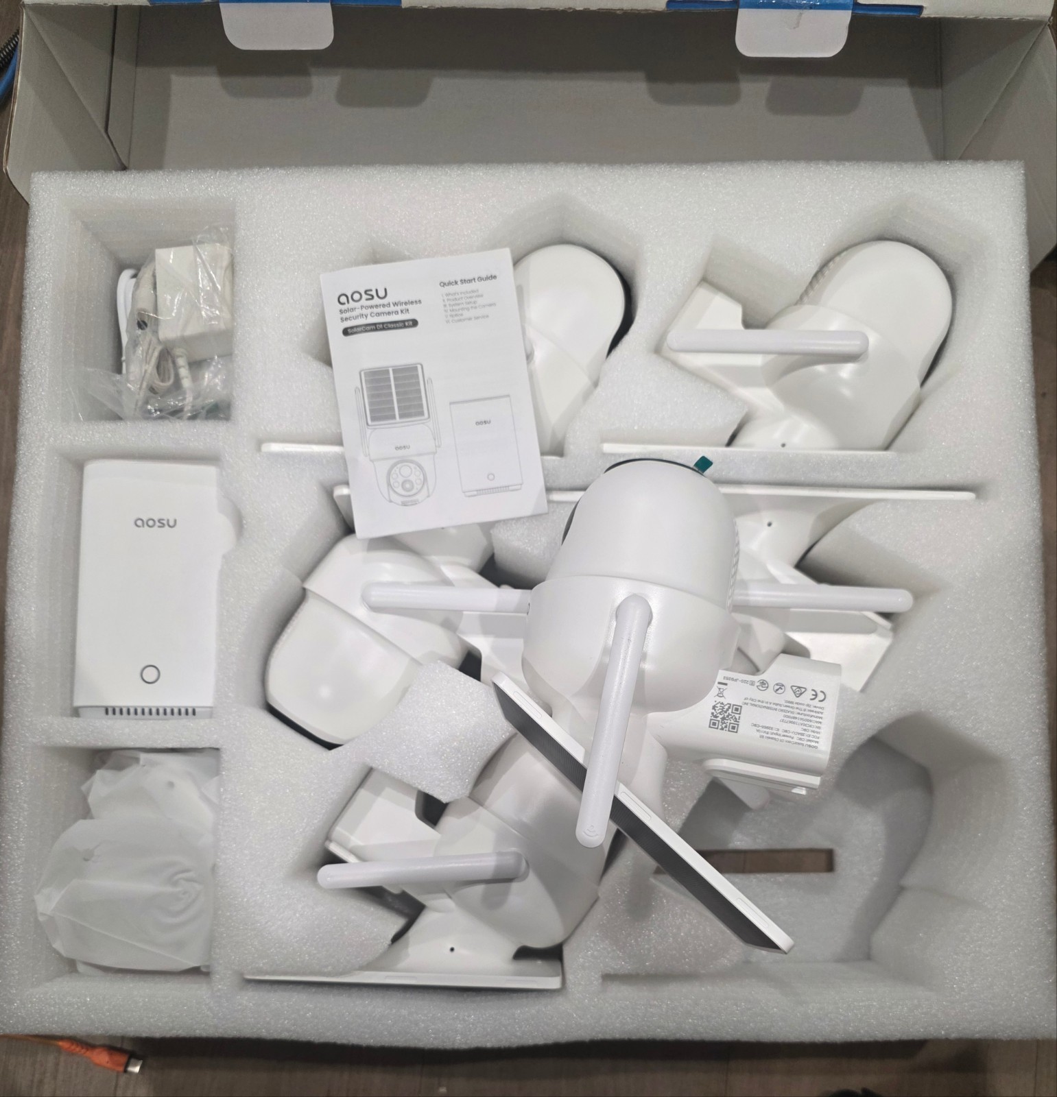 Aosu SolarCam D1 Classic 6-Cam Kit Solar Wireless Security Cameras C9C3EA11