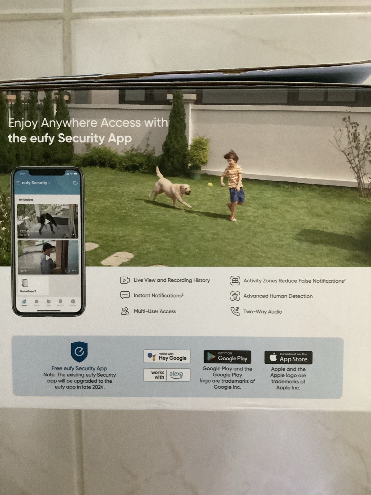 eufy S220 SoloCam Solar Security Camera 2K Wi-Fi Wireless Outdoor 4 Camera