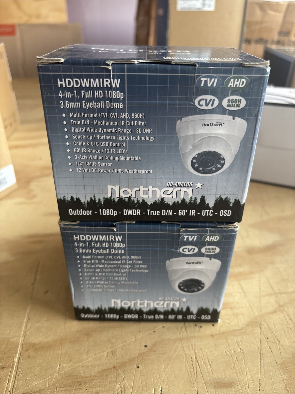 2 Northern 960H Analog Cameras