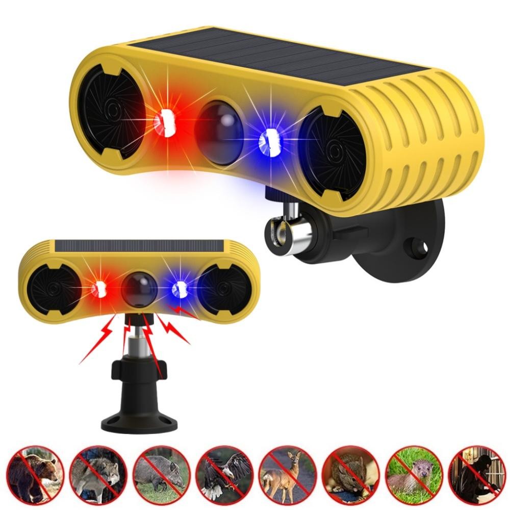 130db Solar Wireless Motion Sensor Alarm 13 Sound Detector Loud Noise Outdoor