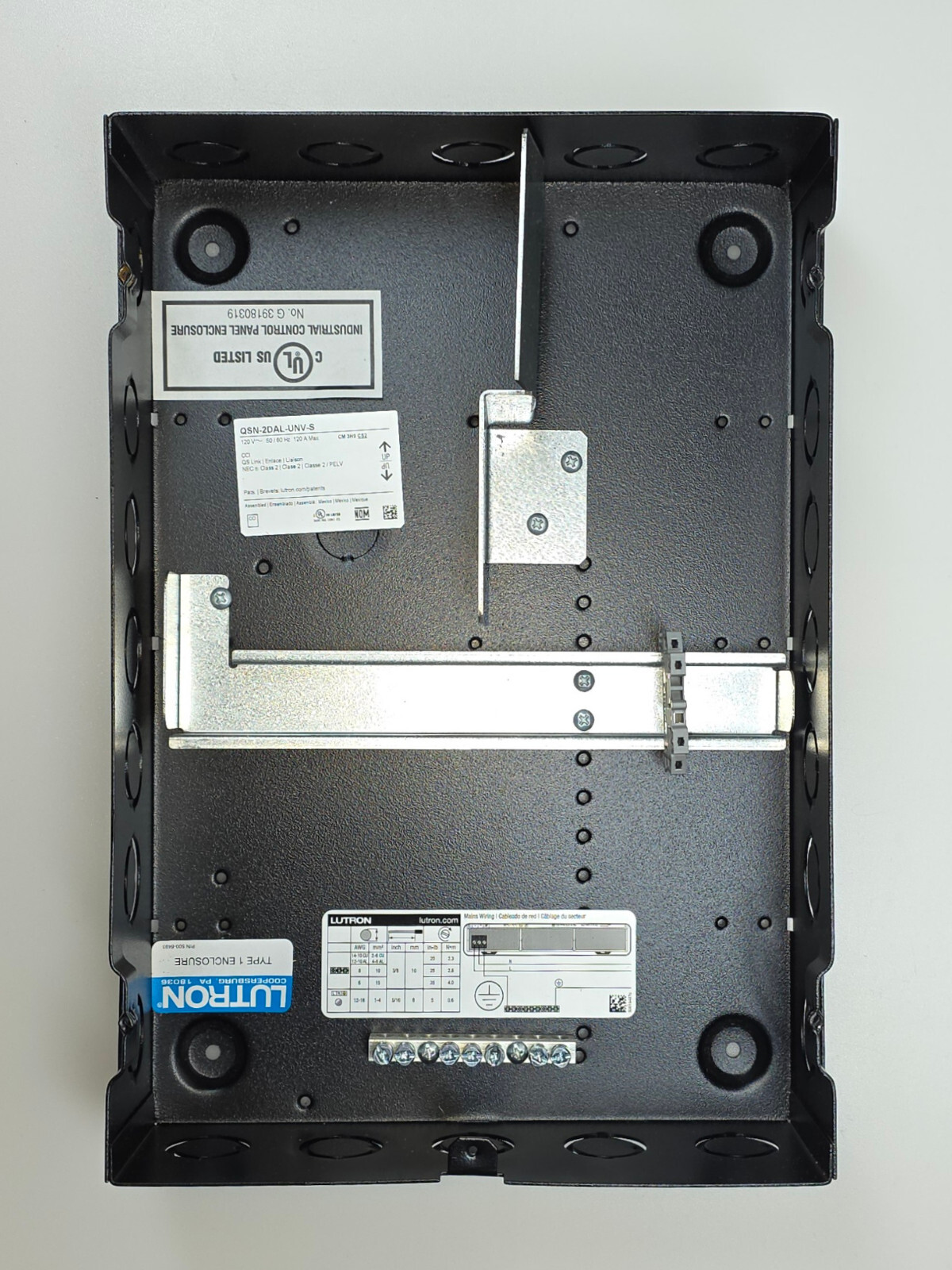 Lutron – Energi Savr Node Panel Enclosure – DIN Rail, Mains Bus Bar, Ships Free!