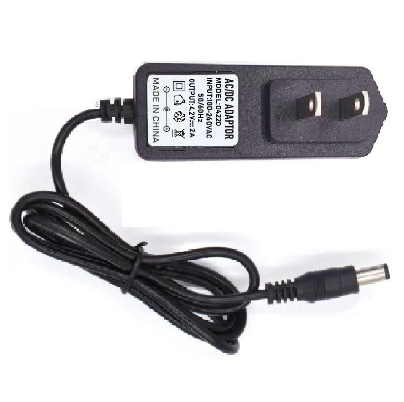 4.2V 2A 2000mA AC/DC 110-240V Converter Adapter Wall Charger Power Supply Mains