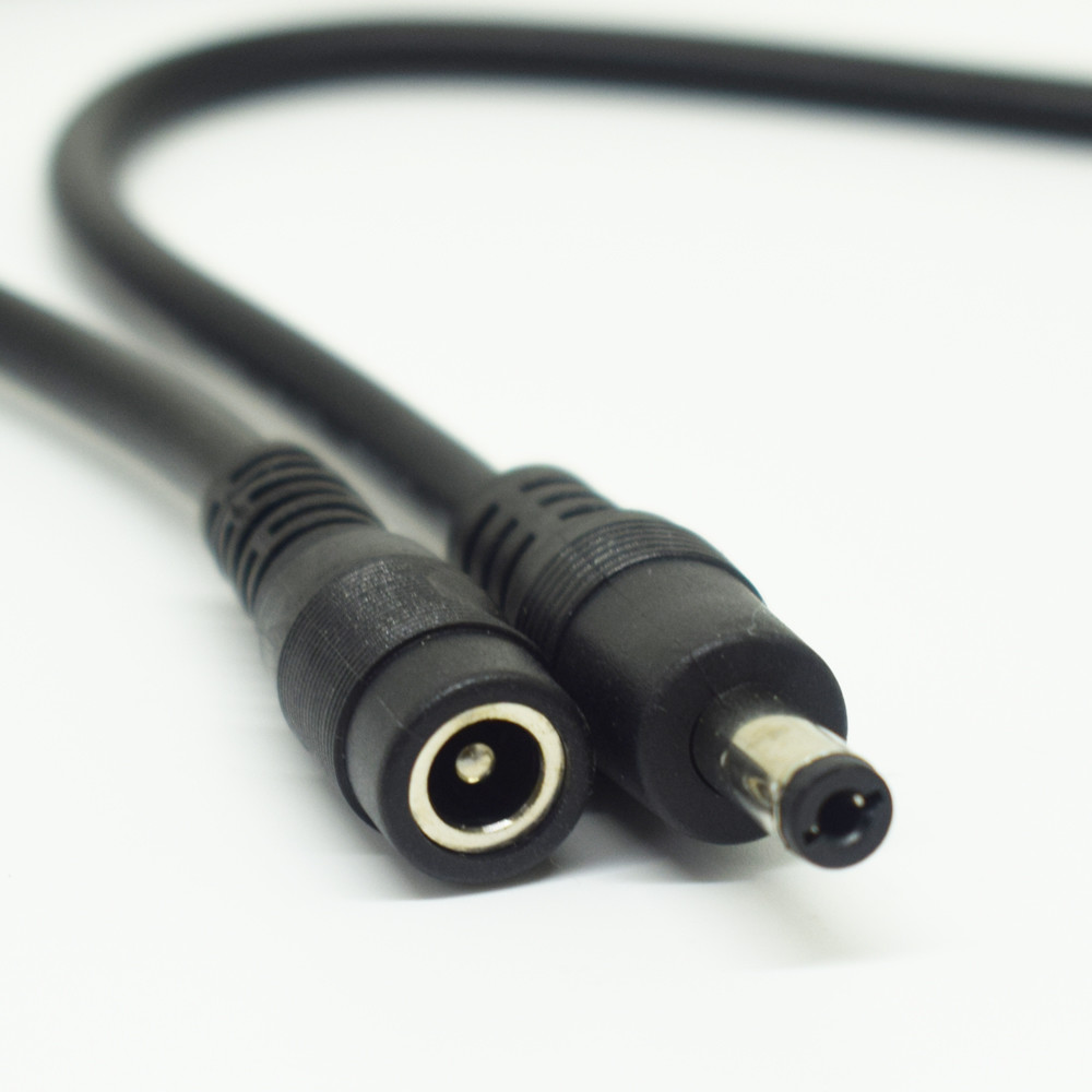 40pcs 1M/3.3FT 18AWG DC Power 5.5×2.1mm Male To Female Extension Adapter Cable