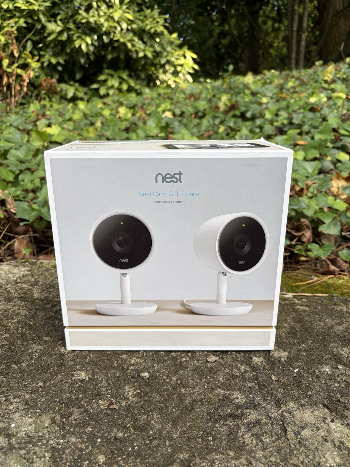 Two Google Nest NC3100US Cam IQ Indoor Wireless Security Camera – two total
