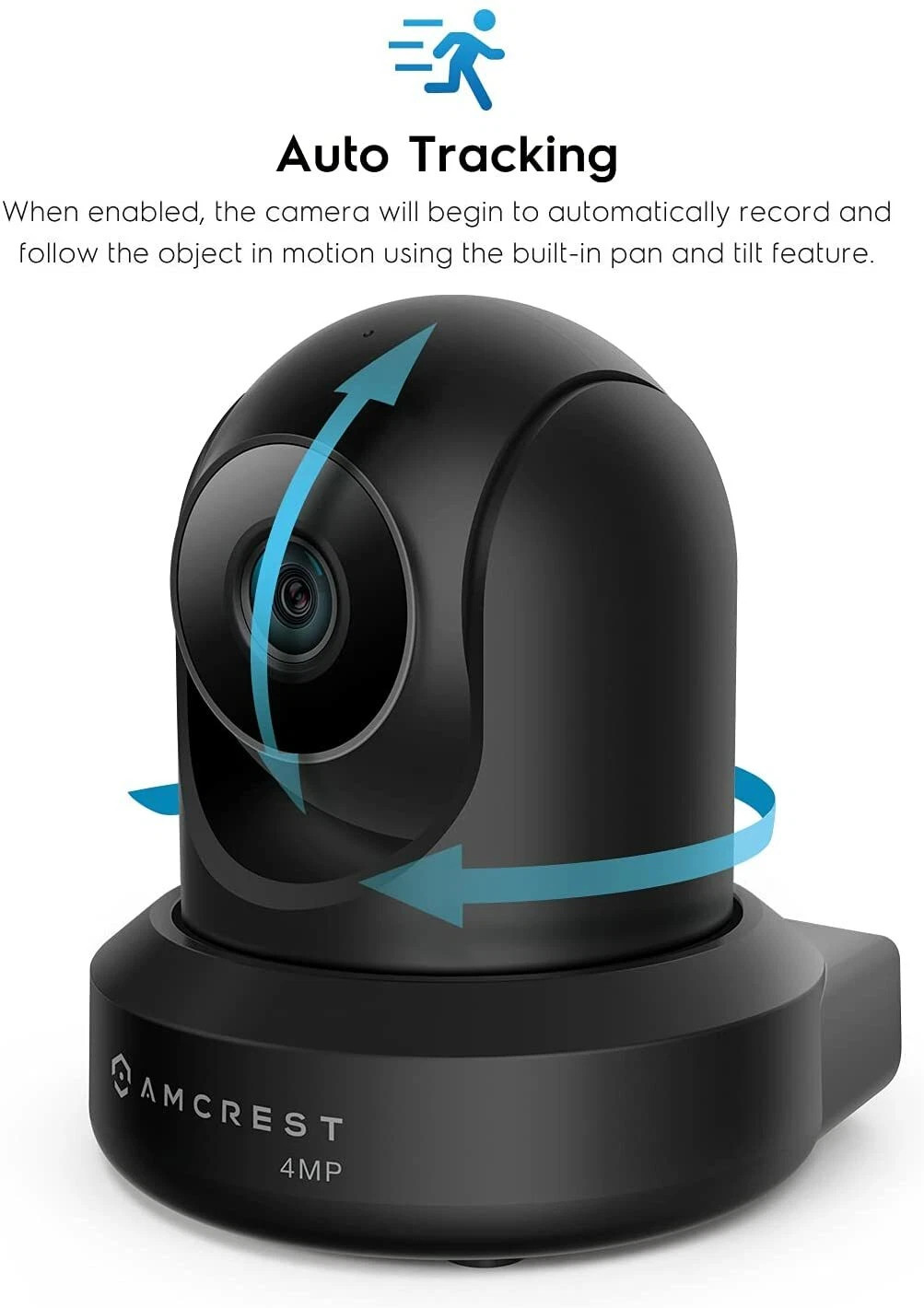 Amcrest 4MP ProHD Indoor WiFi Security IP Camera Pan/Tilt Two-Way Audio
